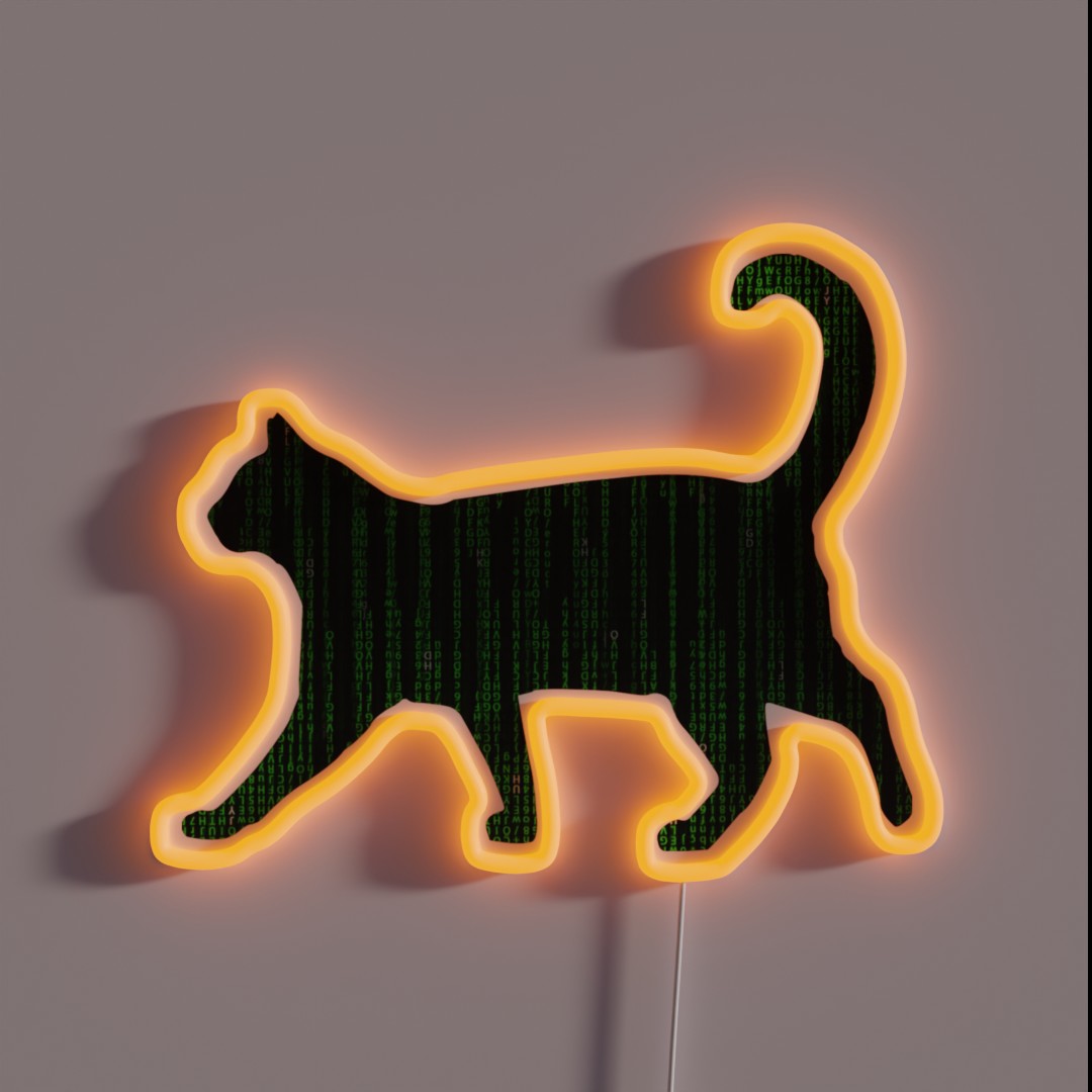 Matrix Cat RGB Neon Sign Matrix Cat RGB Neon Sign
