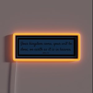Matthew 6 10 RGB Neon Sign Matthew 6 10 RGB Neon Sign