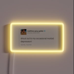 Matthew Gray Gubler Quote RGB Neon Sign
