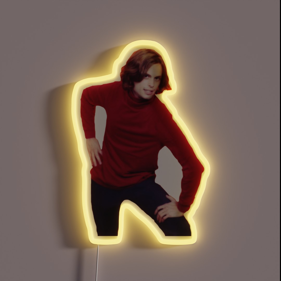 Matthew Gray Gubler Throwback RGB Neon Sign Matthew Gray Gubler Throwback RGB Neon Sign