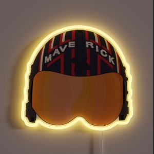 Maverick Helmet Stylized RGB Neon Sign