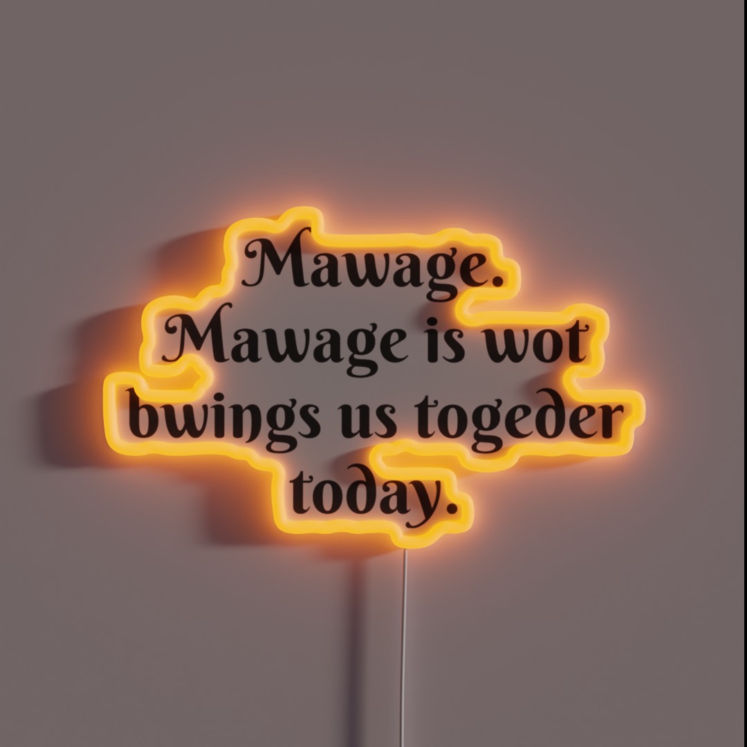 Mawage RGB Neon Sign Mawage RGB Neon Sign