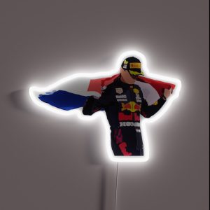 Max Verstappen Dutch Flag RGB Neon Sign