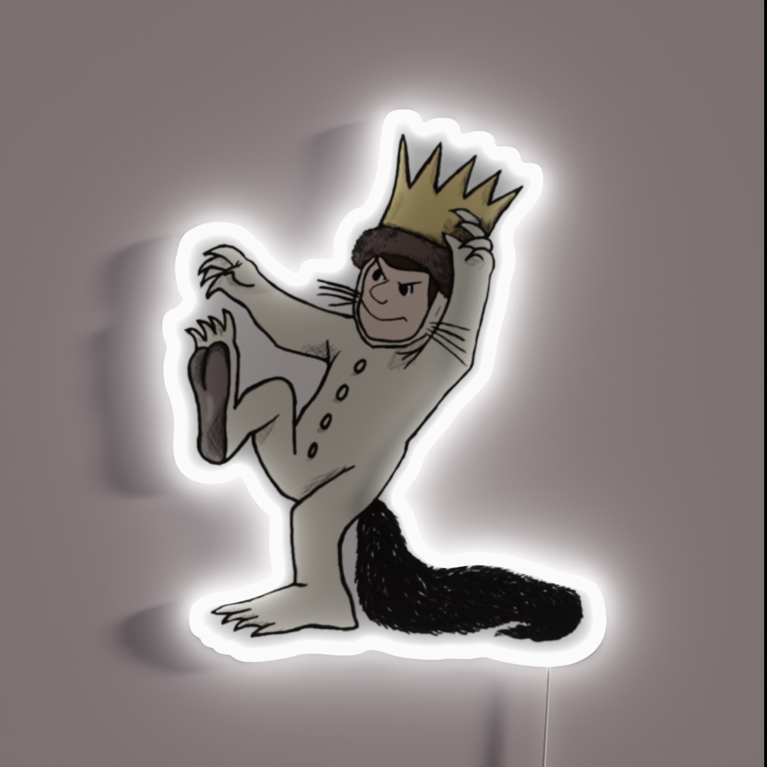 Max Where The Wild Things Are RGB Neon Sign Max Where The Wild Things Are RGB Neon Sign