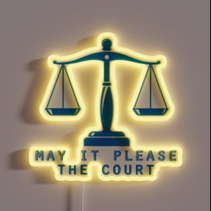 May It Please The Court RGB Neon Sign