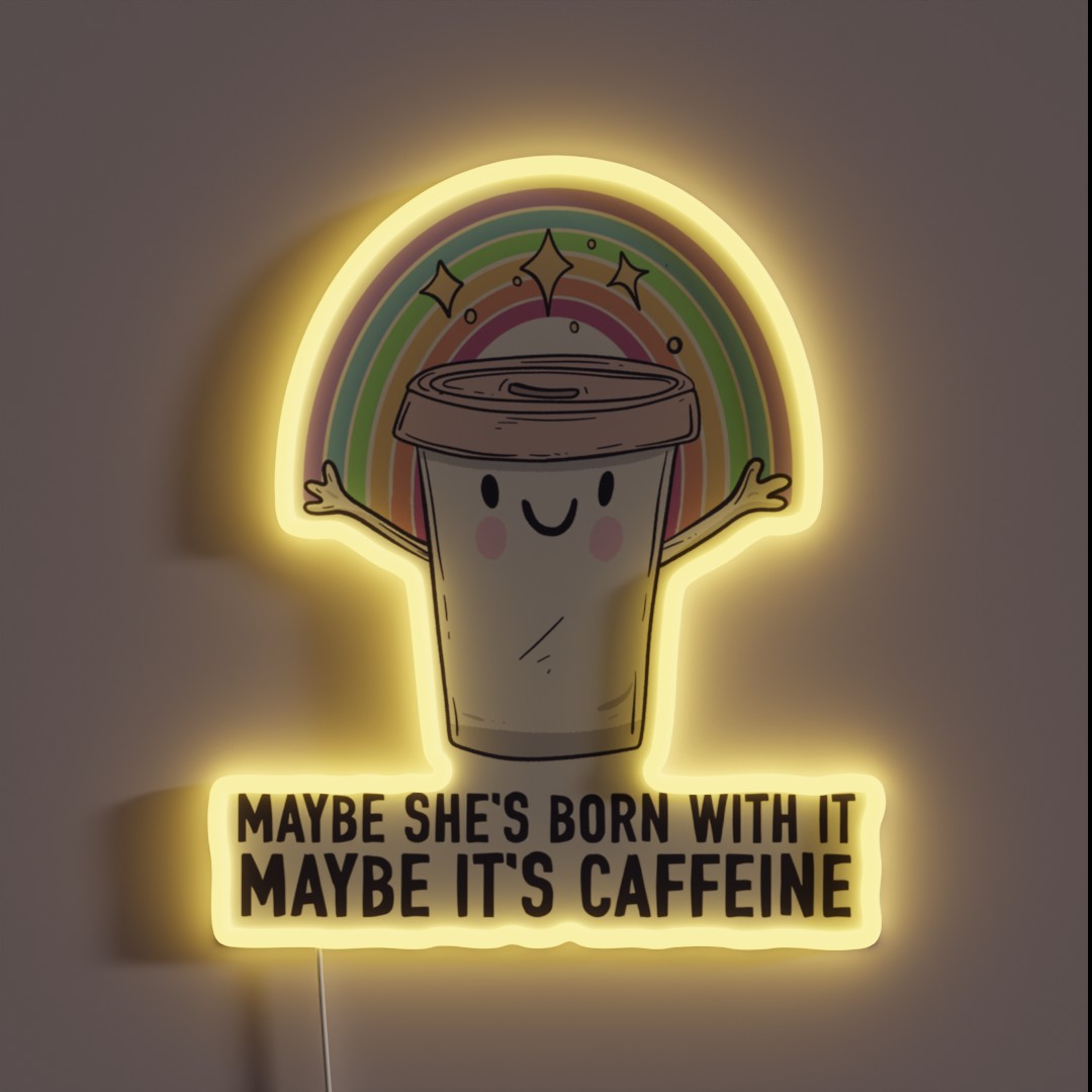 Maybe It S Caffeine RGB Neon Sign Maybe It S Caffeine RGB Neon Sign