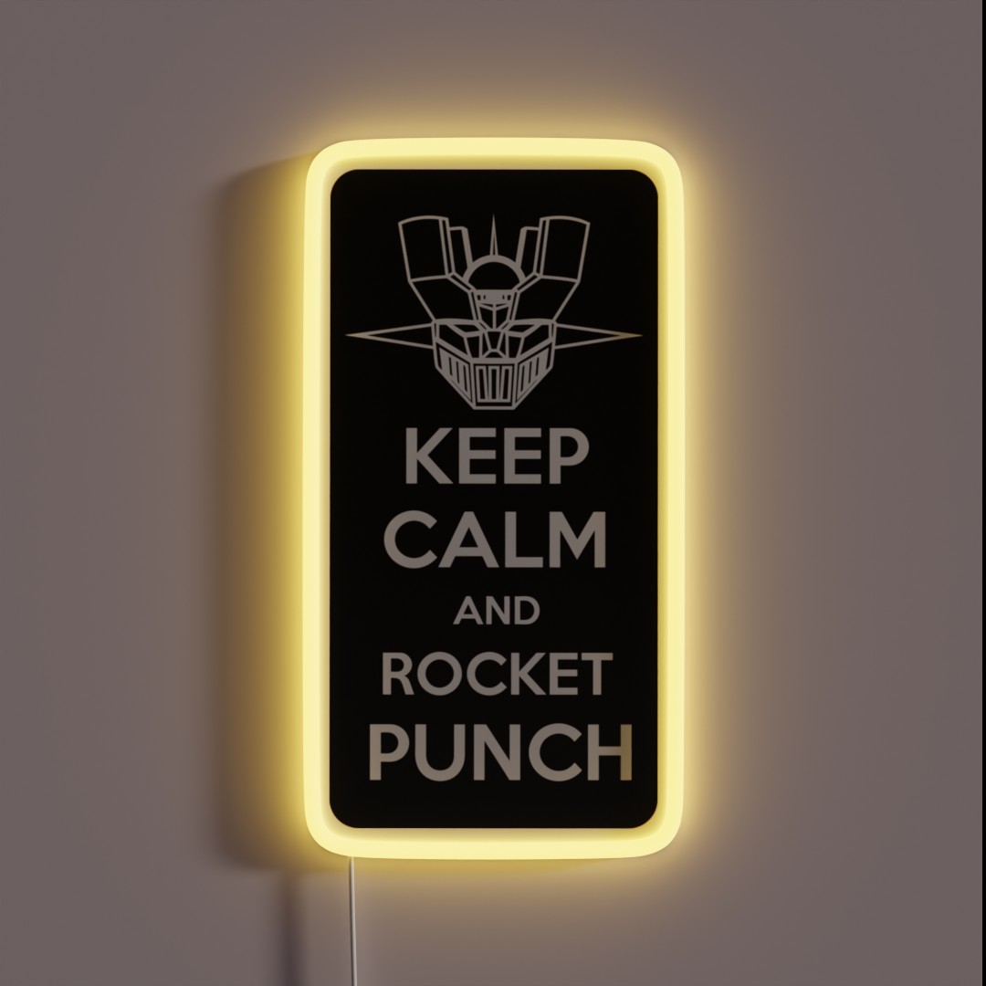 Mazinger Keep Calm RGB Neon Sign Mazinger Keep Calm RGB Neon Sign