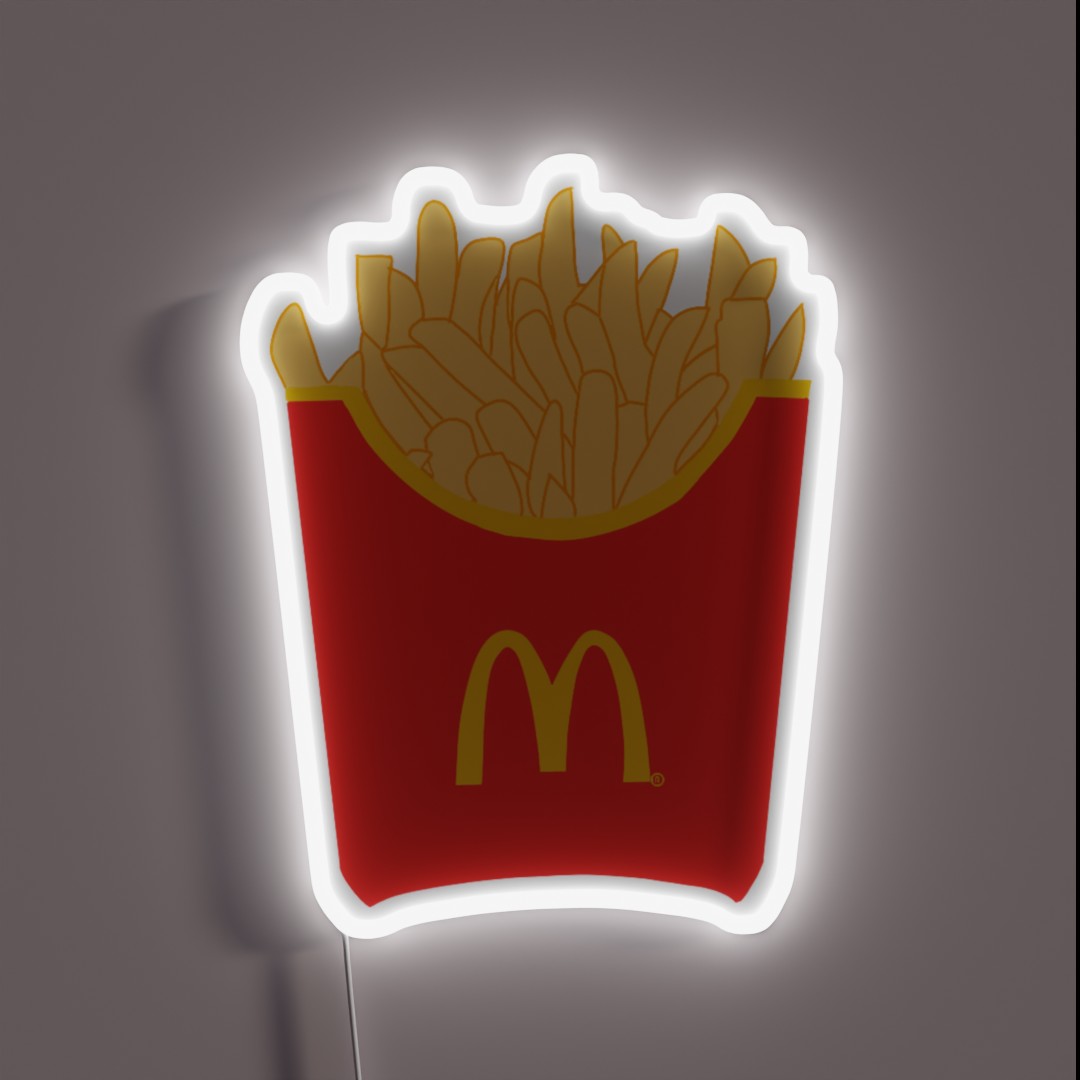 Mcdonald S French Fries RGB Neon Sign Mcdonald S French Fries RGB Neon Sign