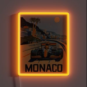 Mclaren F1 Car Monaco RGB Neon Sign