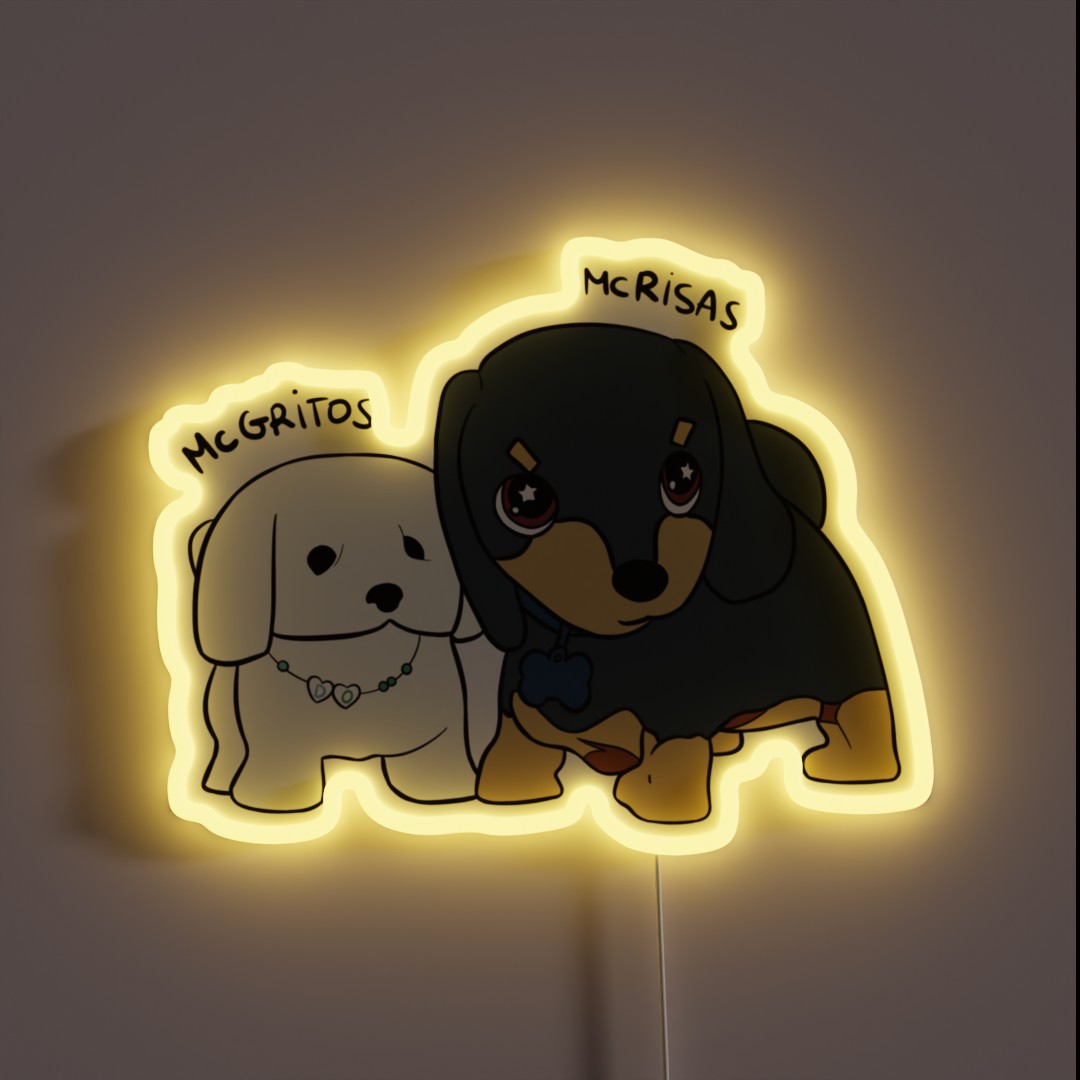 Mcrisas And Mcgritos RGB Neon Sign Mcrisas And Mcgritos RGB Neon Sign