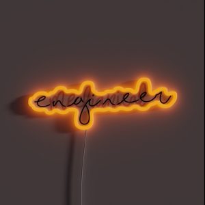 Mechanical Engineer Intertwined In Pink RGB Neon Sign