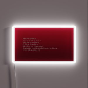 Media Offline Adobe Premiere Pro RGB Neon Sign