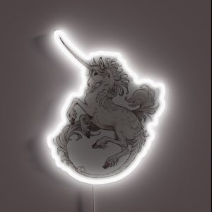 Medieval Unicorn RGB Neon Sign