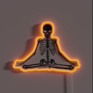 Meditating Skeleton RGB Neon Sign Meditating Skeleton RGB Neon Sign