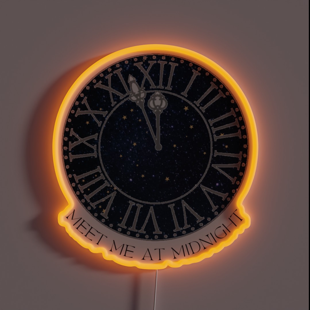 Meet Me At Midnight Taylor RGB Neon Sign Meet Me At Midnight Taylor RGB Neon Sign