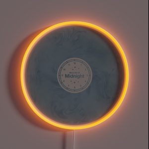 Meet Me At Midnight Vinyl Moonstone RGB Neon Sign