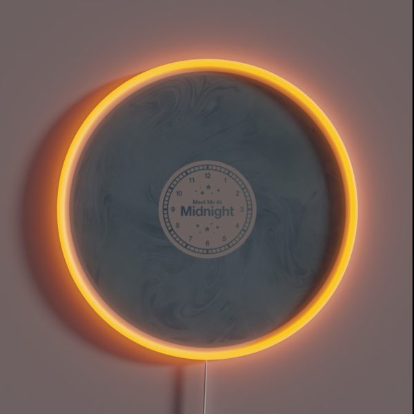 Meet Me At Midnight Vinyl Moonstone RGB Neon Sign