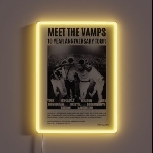 Meet The Vamps 10 Year Anniversary Tour Print RGB Neon Sign