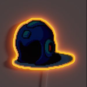 Mega Man Helmet RGB Neon Sign