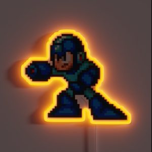 Mega Man Sprite RGB Neon Sign Mega Man Sprite RGB Neon Sign