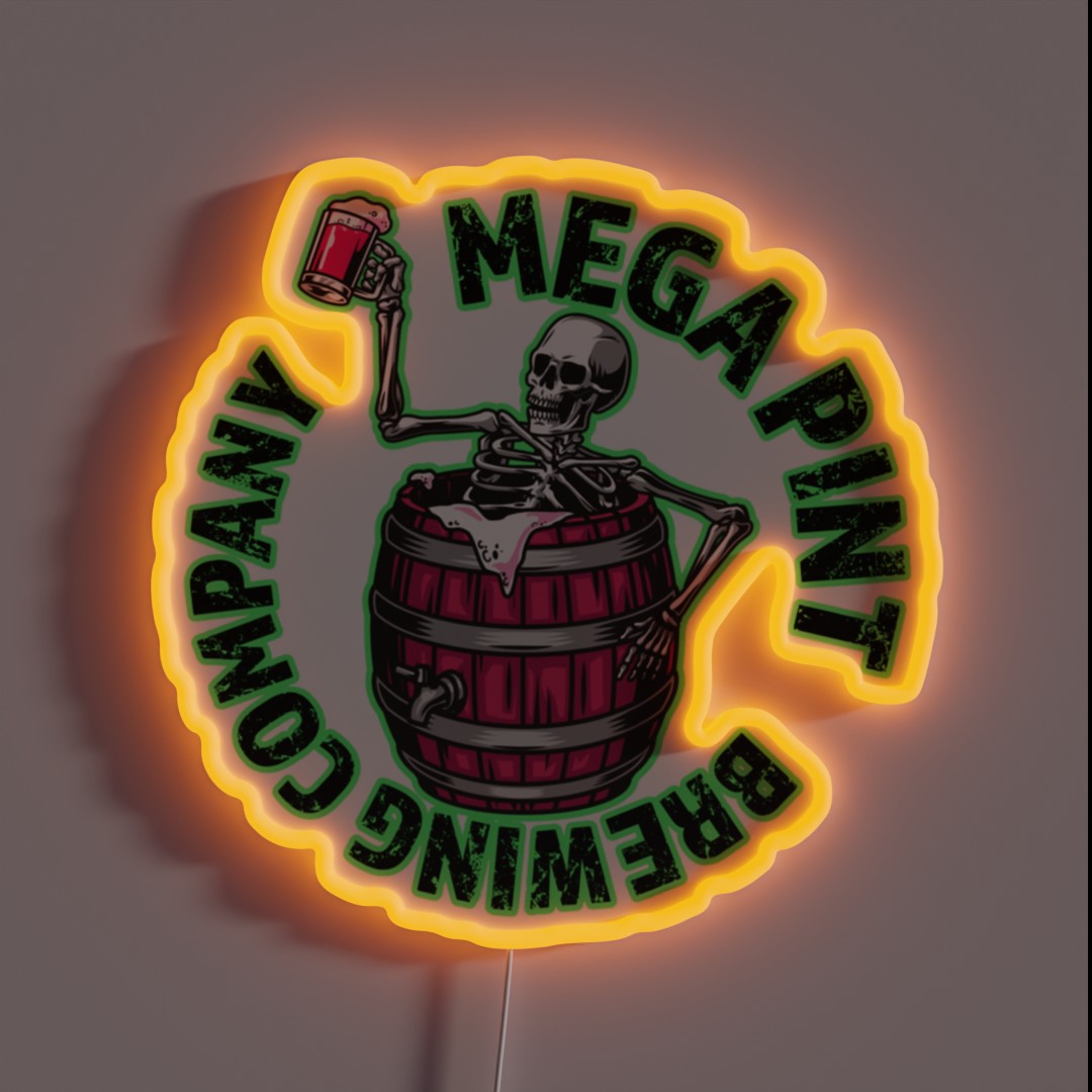 Mega Pint Brewing RGB Neon Sign Mega Pint Brewing RGB Neon Sign