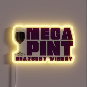 Mega Pint Hearsay Winery RGB Neon Sign