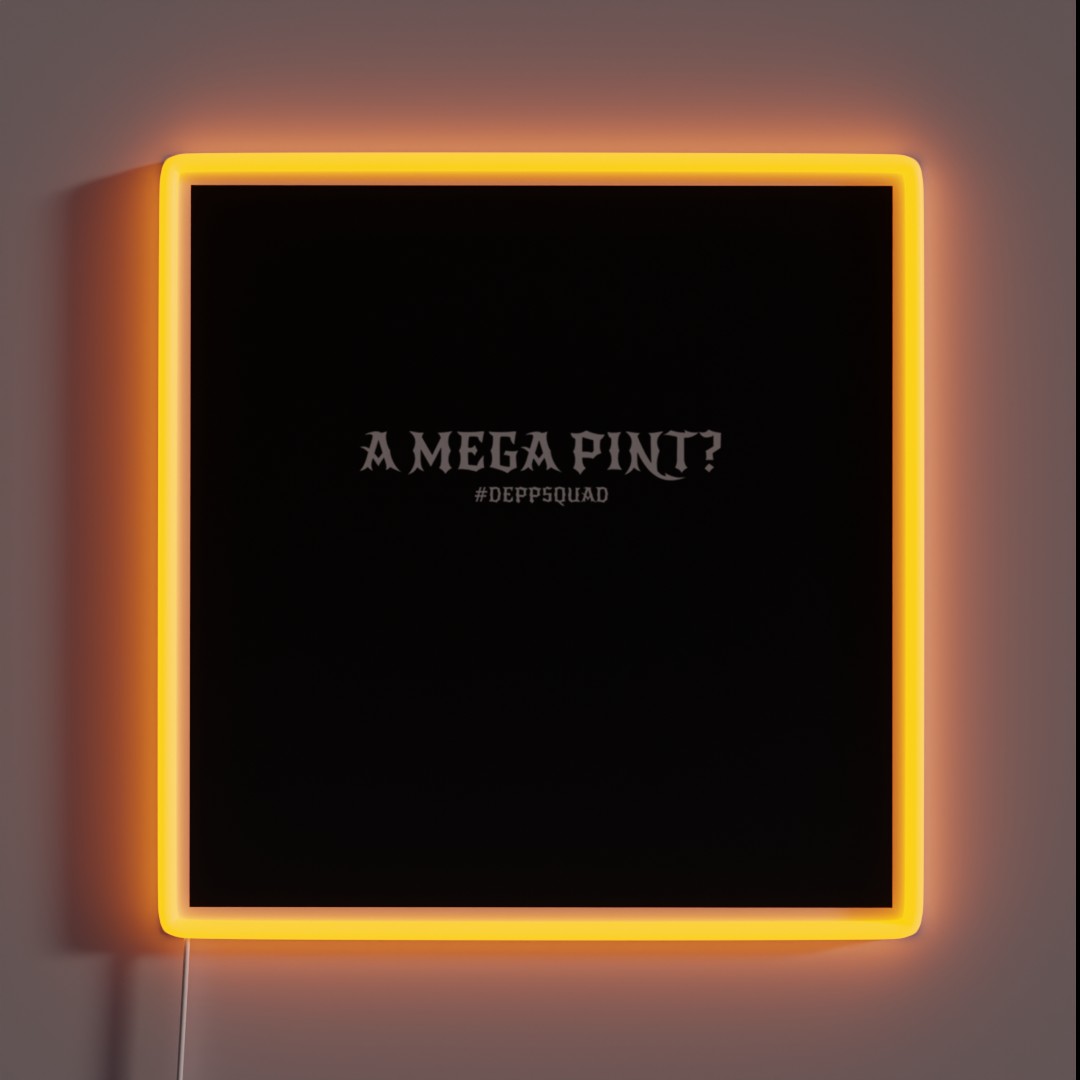 Mega Pint Johnny Depp Trial 2022 Depp Fan RGB Neon Sign Mega Pint Johnny Depp Trial 2022 Depp Fan RGB Neon Sign