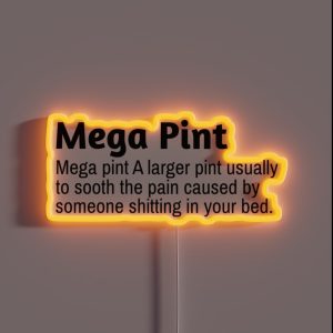 MEGA PINT JOHNNY RGB Neon Sign