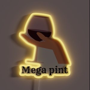 Mega Pint Of Johnny Depp RGB Neon Sign