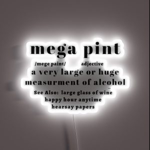 Mega Pint RGB Neon Sign