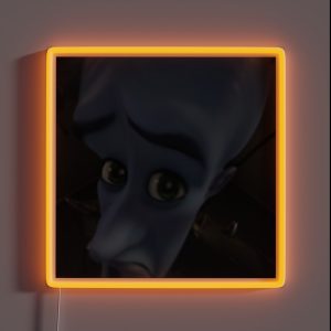 Megamind Eyebrow Meme RGB Neon Sign