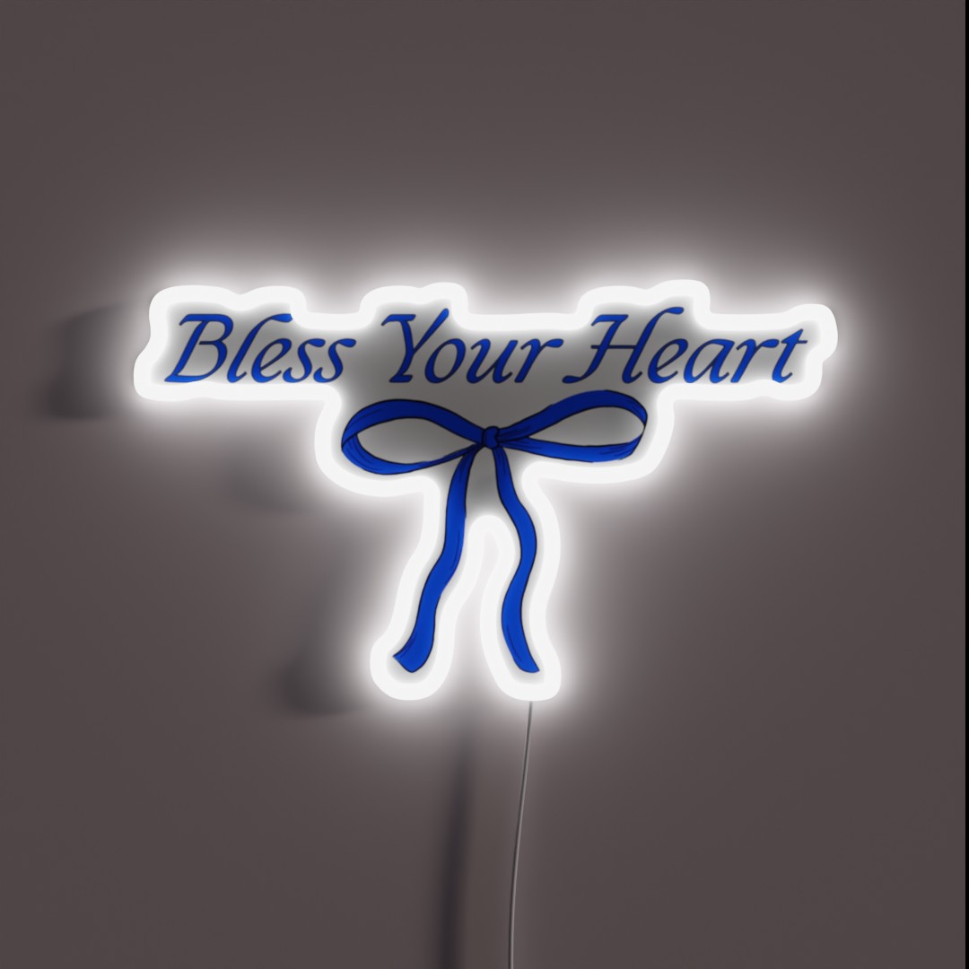 Megan Moroney Bless Your Heart RGB Neon Sign Megan Moroney Bless Your Heart RGB Neon Sign