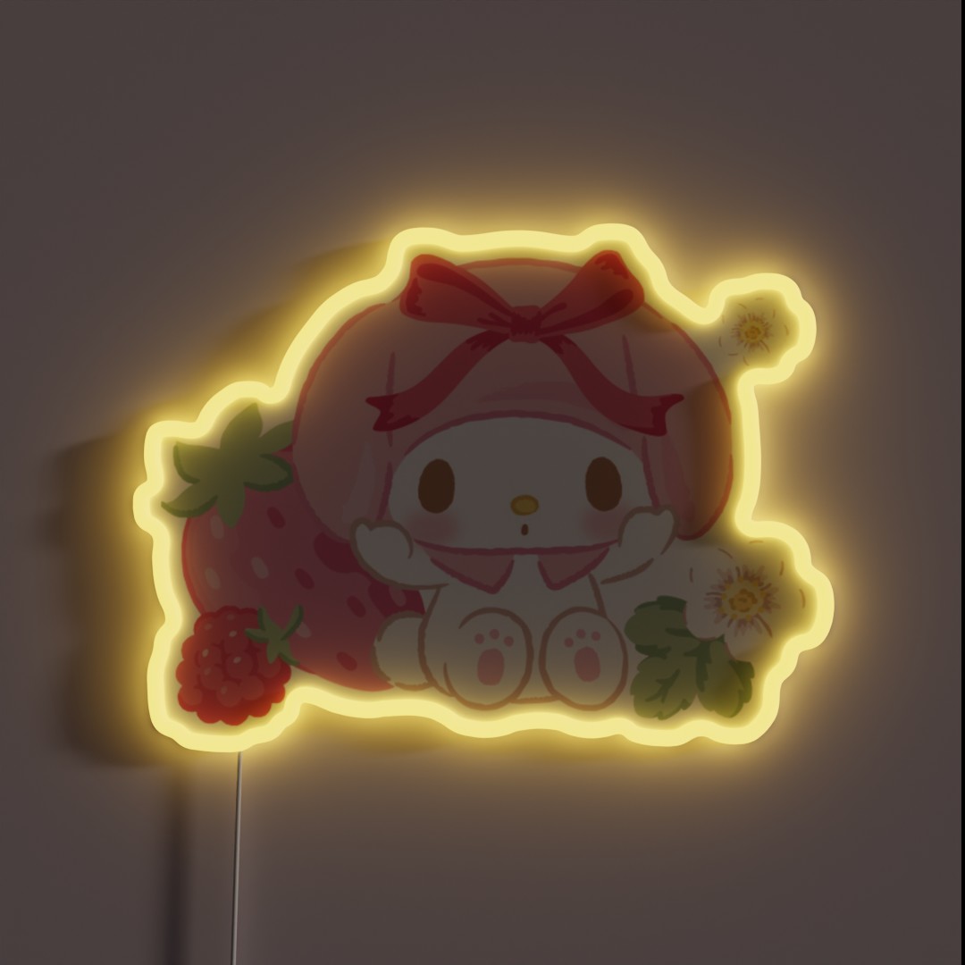 Melody Strawberry RGB Neon Sign Melody Strawberry RGB Neon Sign