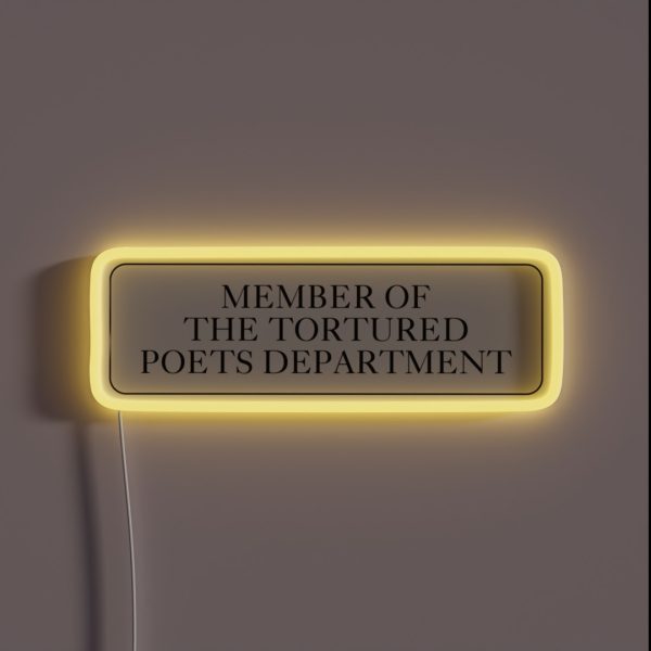Member Of The Tortured Poets Department Sign RGB Neon Sign