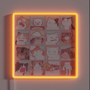 Meme Cats 3 0 RGB Neon Sign