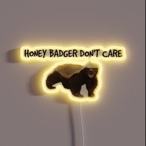 Meme Orable Honey Badger RGB Neon Sign Meme Orable Honey Badger RGB Neon Sign