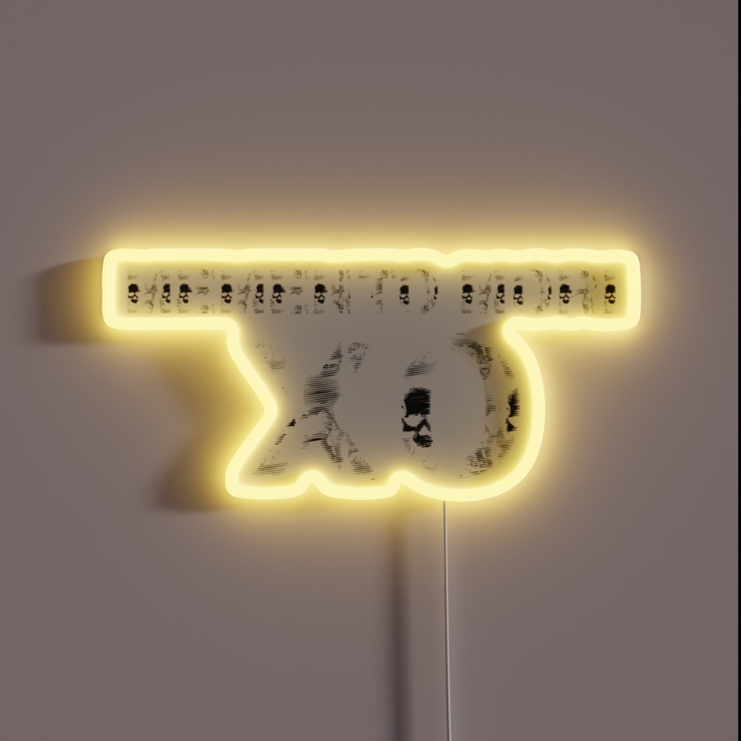 MEMENTO MORI RGB Neon Sign MEMENTO MORI RGB Neon Sign