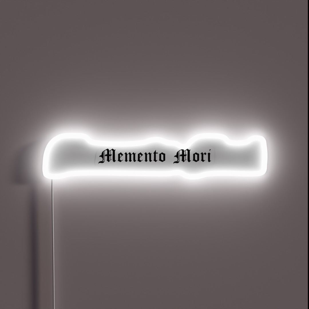 MEMENTO MORI RGB Neon Sign MEMENTO MORI RGB Neon Sign