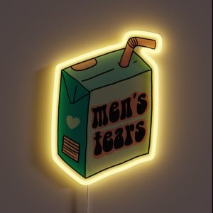 Men S Tears Feminist Juice Box RGB Neon Sign