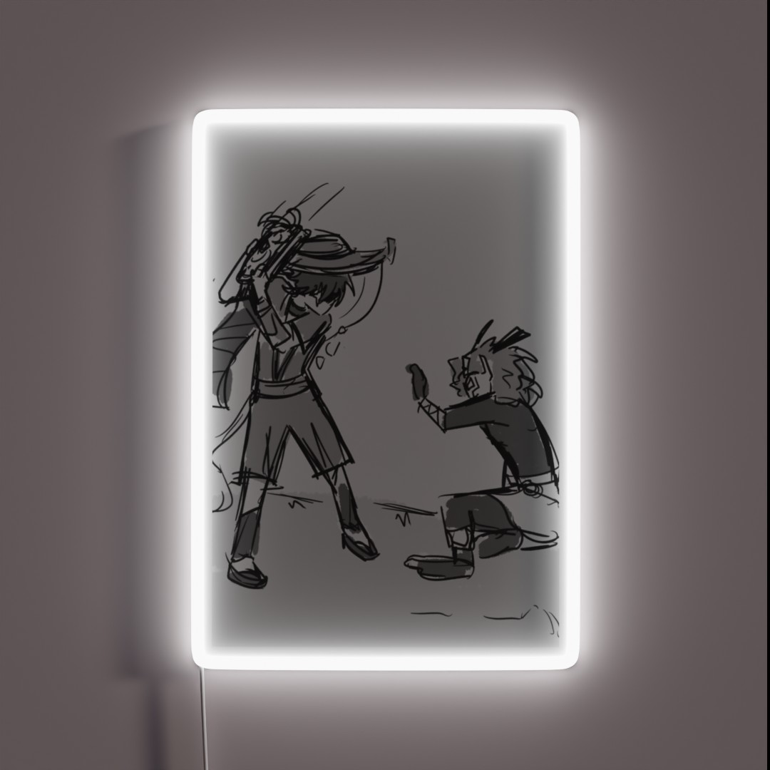 Menacing Scara RGB Neon Sign Menacing Scara RGB Neon Sign