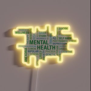 Mental Health Awareness RGB Neon Sign