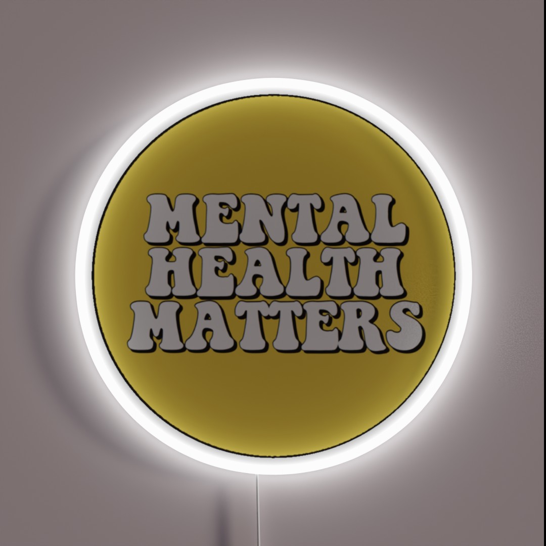 Mental Health Matters RGB Neon Sign Mental Health Matters RGB Neon Sign