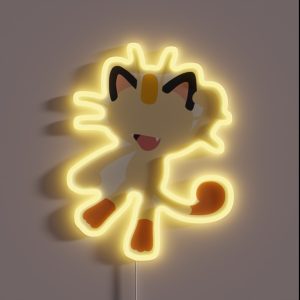 Meow Minimalist RGB Neon Sign