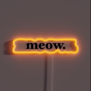 Meow RGB Neon Sign