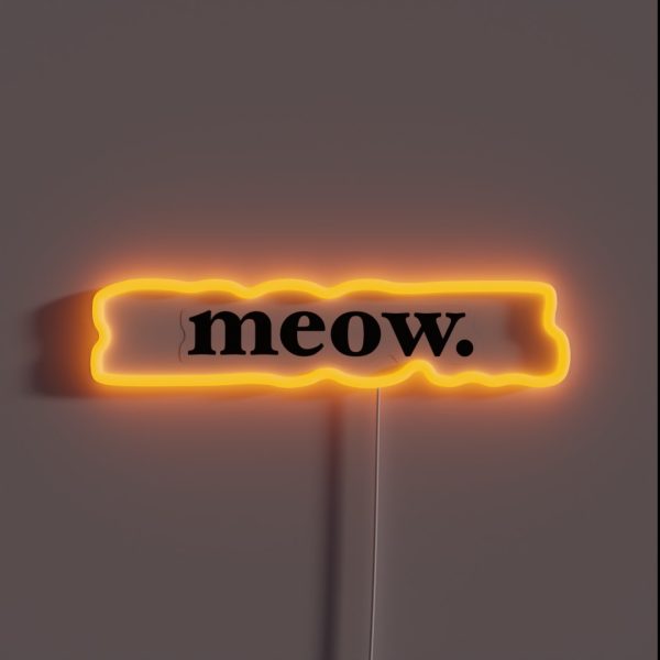 Meow RGB Neon Sign