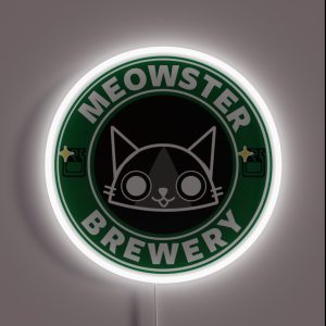 Meowster Brewery RGB Neon Sign
