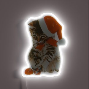 Meowy Christmas Christmas Cat RGB Neon Sign Meowy Christmas Christmas Cat RGB Neon Sign