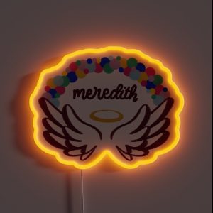 Meredith College Angels Balloon Arch RGB Neon Sign