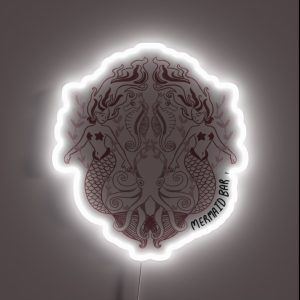 Mermaid Bar Song Print RGB Neon Sign