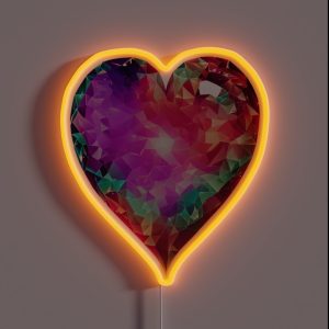 Mermaid Heart For Mermaid Lovers Mermaidcore Otherworldly Charm 1 Of 5 RGB Neon Sign